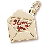 14k Gold Love Letter Charm by Rembrandt Charms