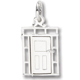 14K White Gold Front Door Charm by Rembrandt Charms