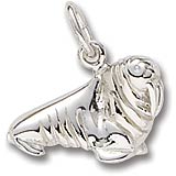 14K White Gold Walrus Charm by Rembrandt Charms