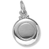 14K White Gold Frisbee Charm by Rembrandt Charms