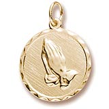 14k Gold Serenity Prayer Charm by Rembrandt Charms