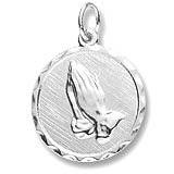 Sterling Silver Serenity Prayer Charm by Rembrandt Charms