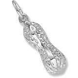 14K White Gold Peanut Charm by Rembrandt Charms