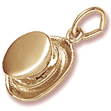 14K Gold Top Hat Charm by Rembrandt Charms