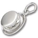 Sterling Silver Top Hat Charm by Rembrandt Charms