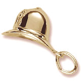 Gold Plate Bobby Helmet Charm by Rembrandt Charms