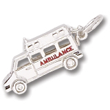Sterling Silver Ambulance Charm by Rembrandt Charms