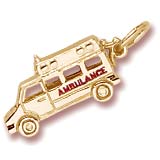 Gold Plated Ambulance Charm by Rembrandt Charms