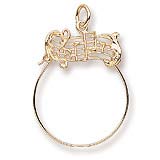 Vintage Large 14K Gold Charm Holder — INGRAM CECIL JEWELRY