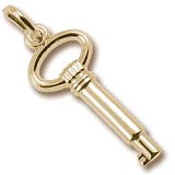 14K Gold Skeleton Key Charm by Rembrandt Charms 14K Gold Skeleton Key Charm by Rembrandt Charms