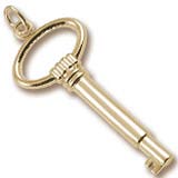 14K Gold Large Skeleton Key Charm by Rembrandt Charms 14K Gold Large Skeleton Key Charm by Rembrandt Charms