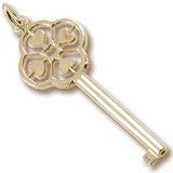 10K Gold Key To My Heart Charm by Rembrandt Charms