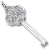 Sterling Silver Key To My Heart Charm by Rembrandt Charms