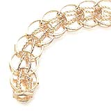 Gold Plate Round Link 7” Charm Bracelet by Rembrandt Charms