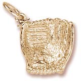 Gold Plate Baseball Glove Charm by Rembrandt Charms