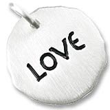 Sterling Silver Love Charm Tag by Rembrandt Charms
