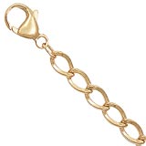 10K Gold Curb Link 7” Charm Bracelet by Rembrandt Charms