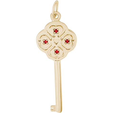 14K Gold Key to my Heart 07 July by Rembrandt Charms 14K Gold Key to my Heart 07 July by Rembrandt Charms