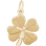 Rembrandt Four Leaf Clover Charm, 10K Yellow Gold