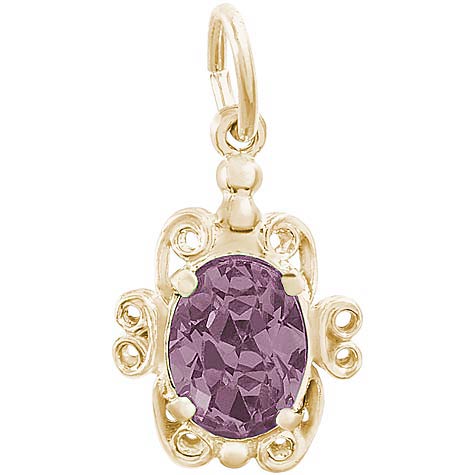 14k Gold 06 June Filigree Charm by Rembrandt Charms 14k Gold 06 June Filigree Charm by Rembrandt Charms