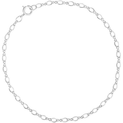 Sterling Silver Figure 8 Charm Bracelet 7” by Rembrandt Charms Sterling Silver Figure 8 Charm Bracelet 7” by Rembrandt Charms