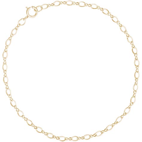 10K Gold Figure 8 Charm Bracelet 7” by Rembrandt Charms 10K Gold Figure 8 Charm Bracelet 7” by Rembrandt Charms