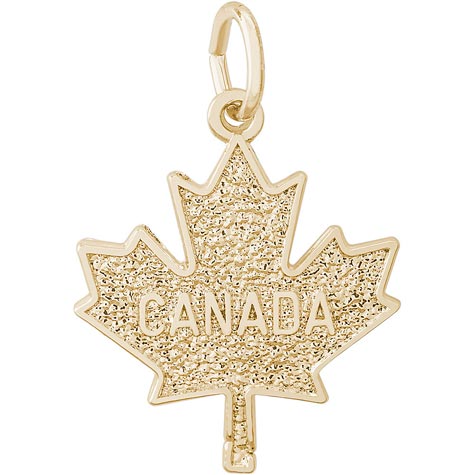 Gold Plated Canada Maple Leaf by Rembrandt Charms Gold Plated Canada Maple Leaf by Rembrandt Charms