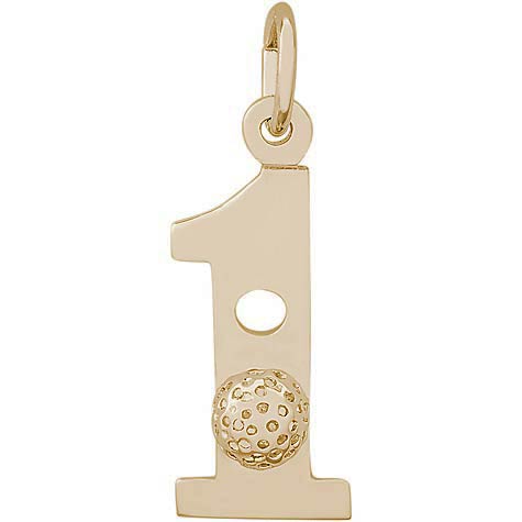 14K Gold Hole in One Charm by Rembrandt Charms