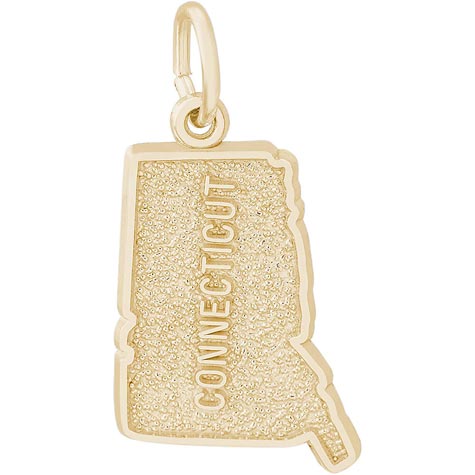 14K Gold Connecticut Charm by Rembrandt Charms 14K Gold Connecticut Charm by Rembrandt Charms