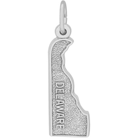 Sterling Silver Delaware Charm by Rembrandt Charms Sterling Silver Delaware Charm by Rembrandt Charms
