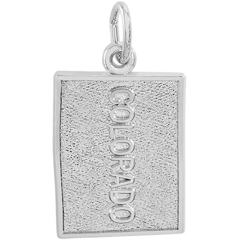 Sterling Silver Colorado Charm by Rembrandt Charms Sterling Silver Colorado Charm by Rembrandt Charms