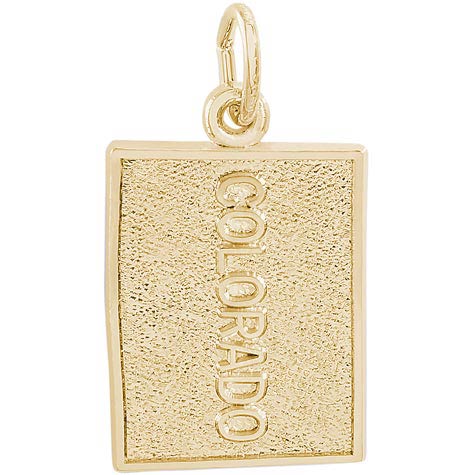 14K Gold Colorado Charm by Rembrandt Charms 14K Gold Colorado Charm by Rembrandt Charms