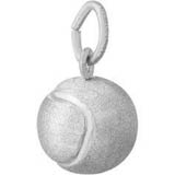 14K White Gold Tennis Ball Charm by Rembrandt Charms