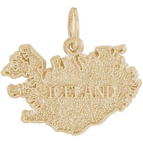 14K Gold Iceland Charm by Rembrandt Charms 14K Gold Iceland Charm by Rembrandt Charms