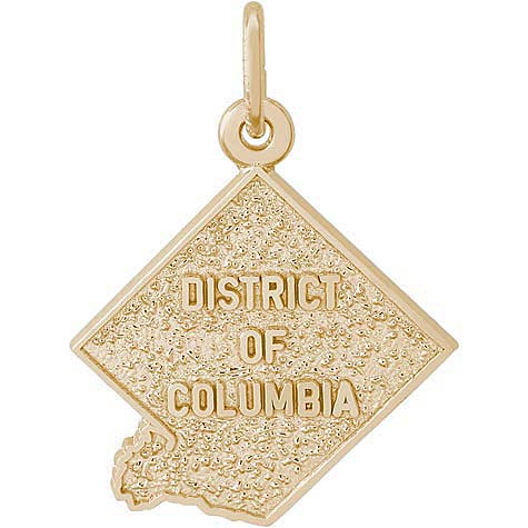 10K Gold District of Columbia Charm by Rembrandt Charms
