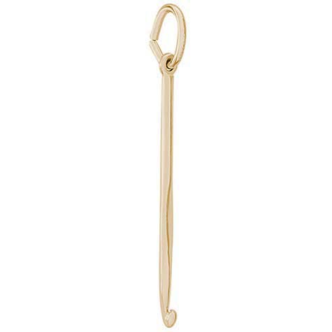14K Gold Crochet Hook Charm by Rembrandt Charms