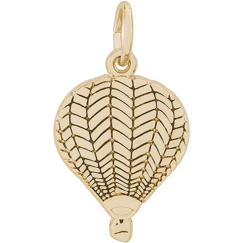 Gold Plate Flat Hot Air Balloon Charm by Rembrandt Charms Gold Plate Flat Hot Air Balloon Charm by Rembrandt Charms
