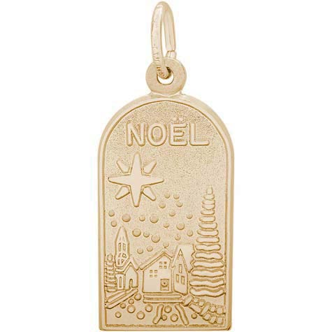 Gold Plated Noel Charm by Rembrandt Charms Gold Plated Noel Charm by Rembrandt Charms