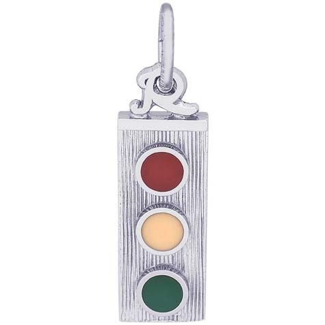 14K White Gold Traffic Light Charm by Rembrandt Charms 14K White Gold Traffic Light Charm by Rembrandt Charms