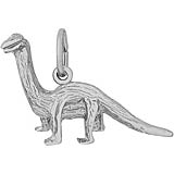 14K White Gold Brontosaurs Charm by Rembrandt Charms