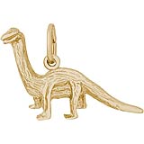 Gold Plate Brontosaurs Charm by Rembrandt Charms
