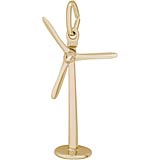 Gold Plate Wind Energy Charm by Rembrandt Charms