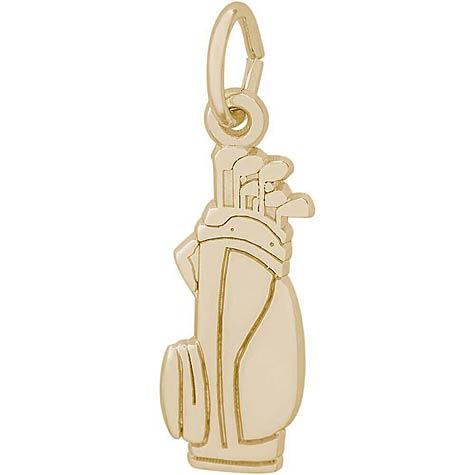 14K Gold Golf Clubs Charm by Rembrandt Charms