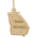 10k Gold Atlanta, Georgia Charm by Rembrandt Charms