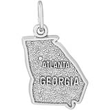 Sterling Silver Atlanta, Georgia Charm by Rembrandt Charms