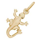 Gold Plate Gecko Charm by Rembrandt Charms
