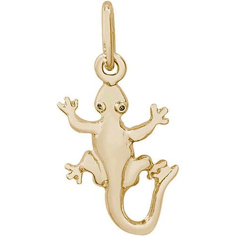Gold Plate Gecko Charm by Rembrandt Charms Gold Plate Gecko Charm by Rembrandt Charms