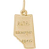 14K Gold Alberta, Canada Charm by Rembrandt Charms