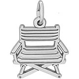 14K White Gold Director's Chair Charm by Rembrandt Charms