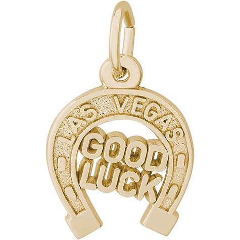 14K Gold Las Vegas Good Luck Charm by Rembrandt Charms